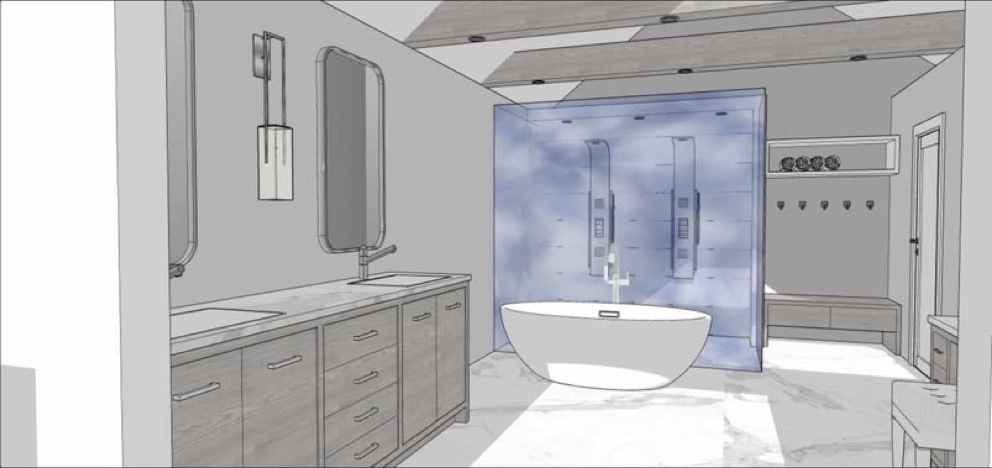 3D Design: Actual space rendered in 3D